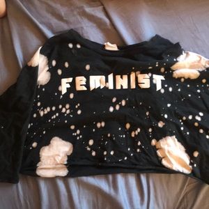 Feminist crop top